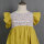 Boutique Floral Knitted Yellow Baby Girl Dress